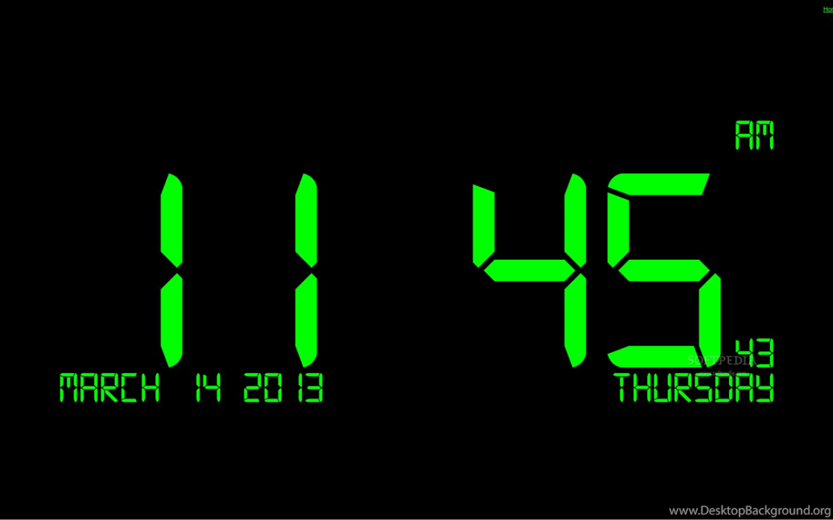 Виджет аналоговые часы