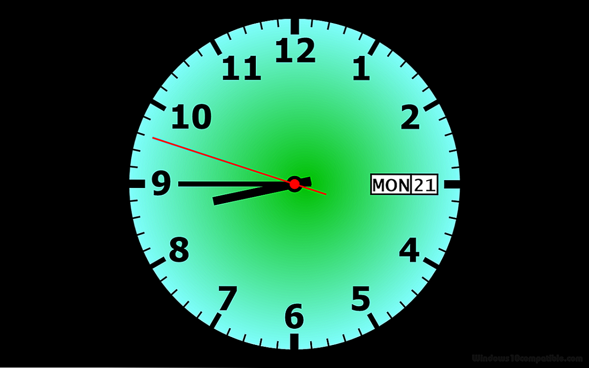 Заставка часы на Мак