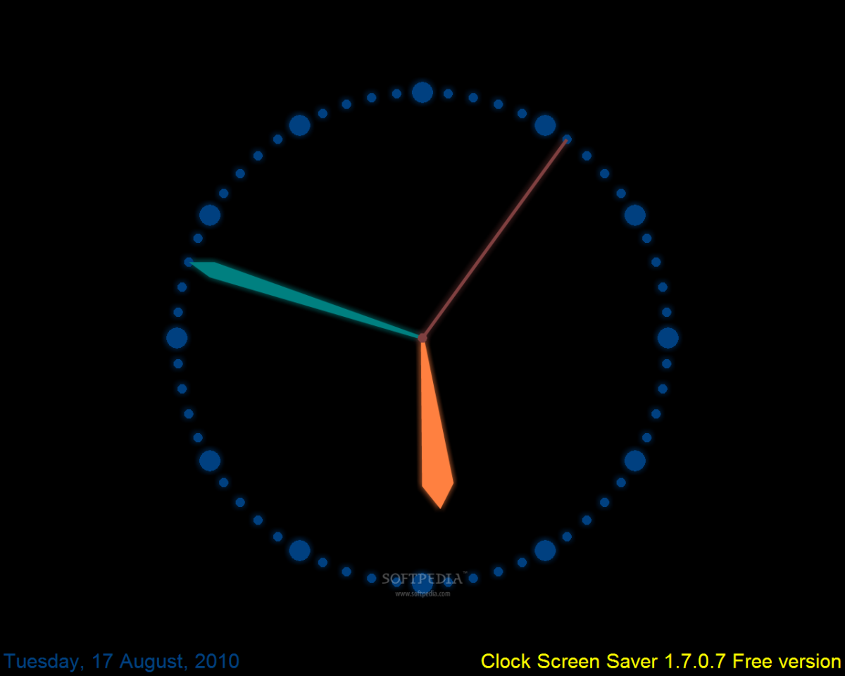 Заставка часы на Мак