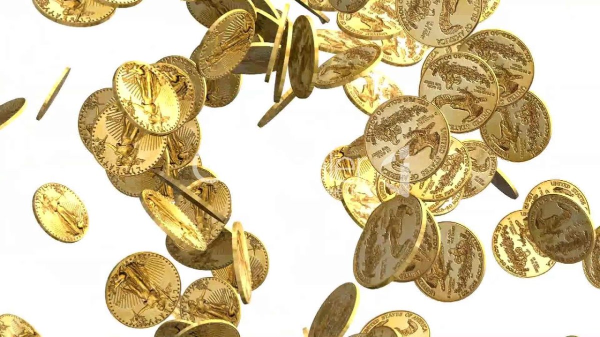 Золотые монеты обои