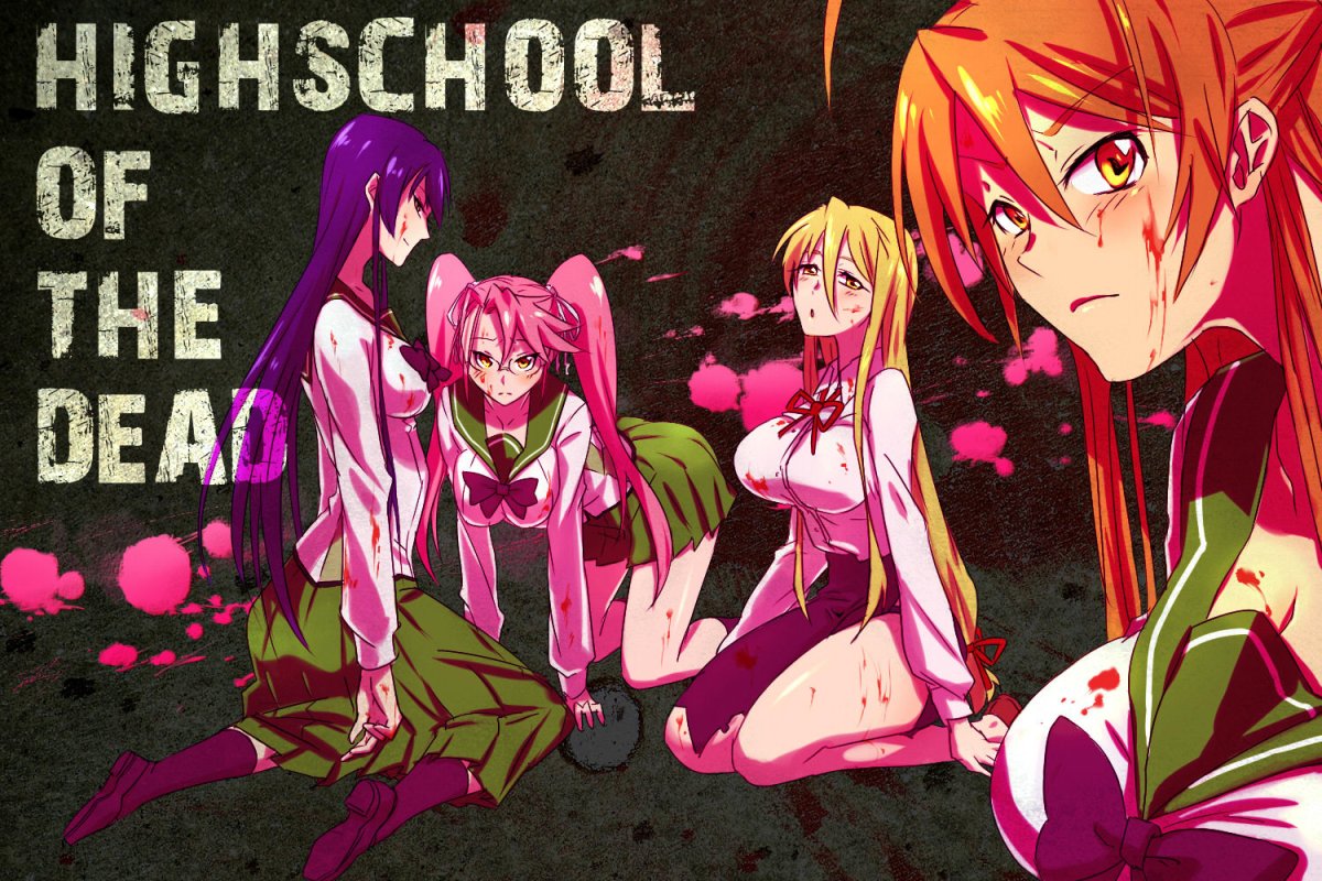 Highschool of the Dead («школа мертвецов», 2010)