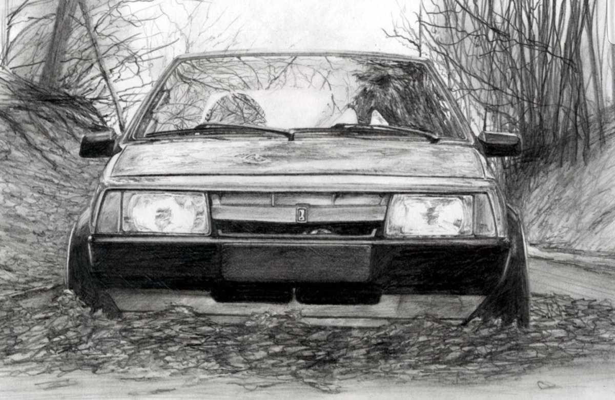 ВАЗ 2109 рисунок