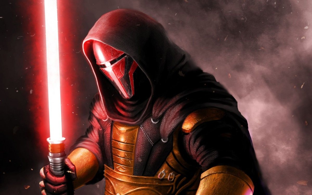 Люк Скайуокер с зелёным световым мечом