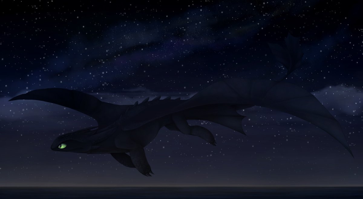 Ночная фурия ночью