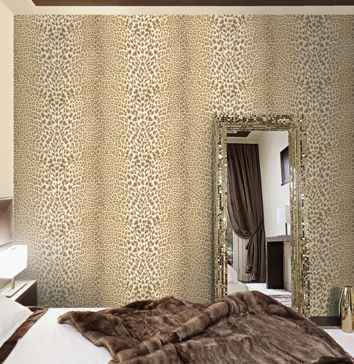 Панно Роберто Кавалли леопард