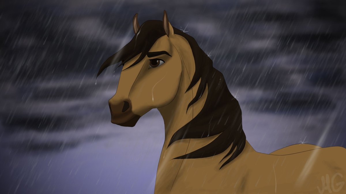 Спирит душа прерий лошадь