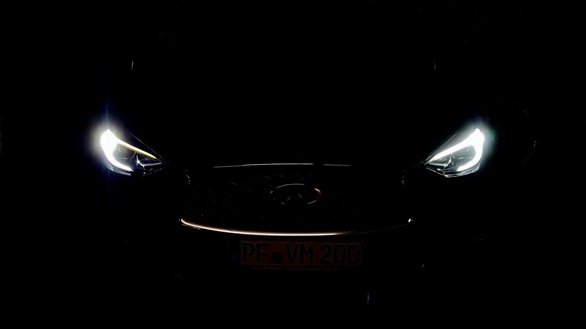 Infiniti q50 оптика в темноте
