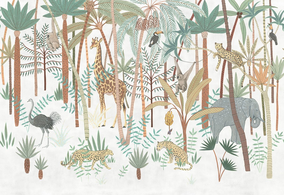 Фреска с жирафами