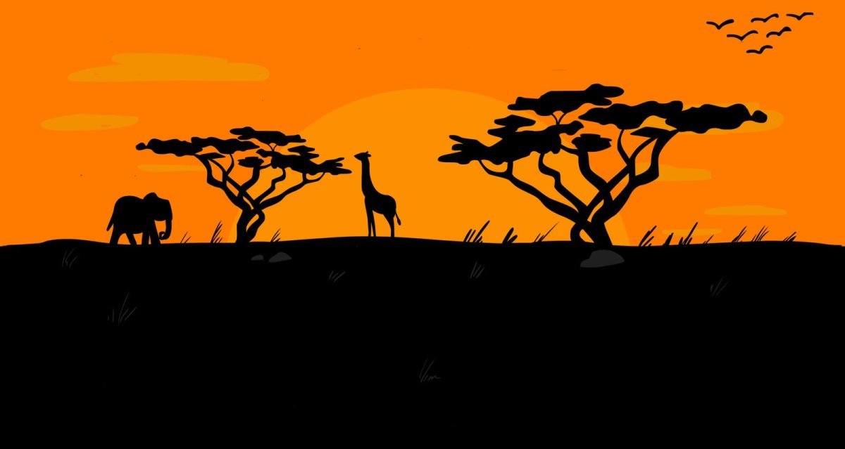 Жираф Минимализм