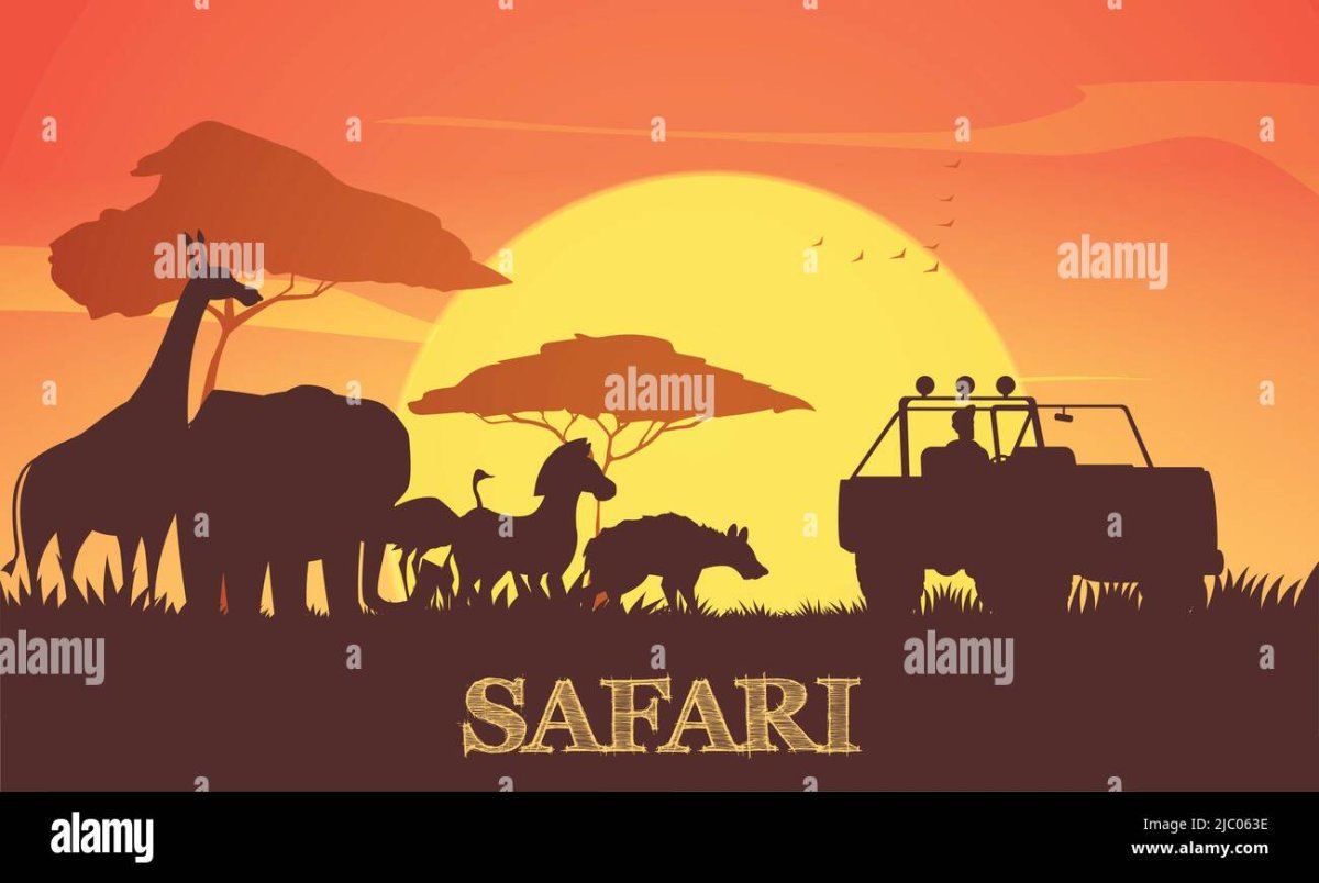 Фон сафари для визиток