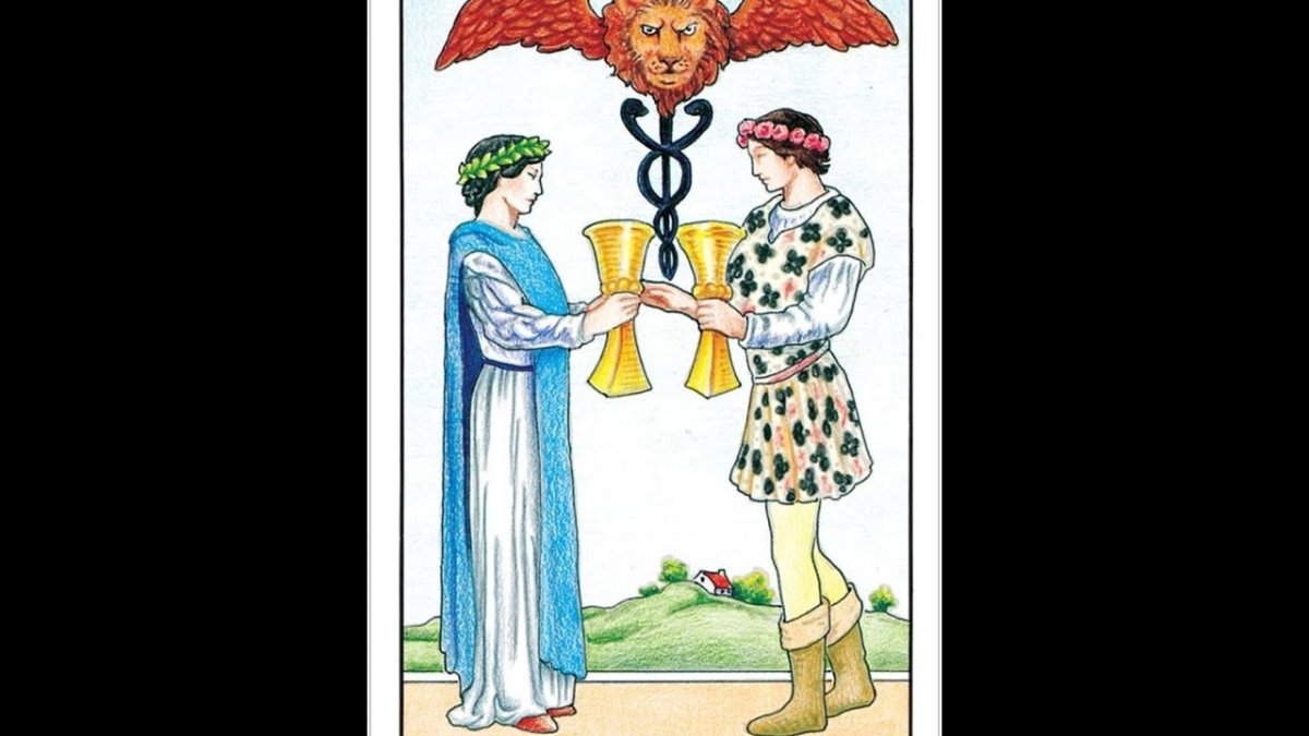 Двойка кубков Таро на обои