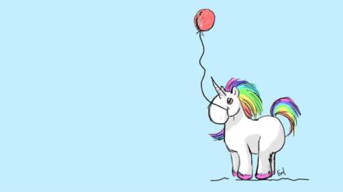 Обои с единорожкой