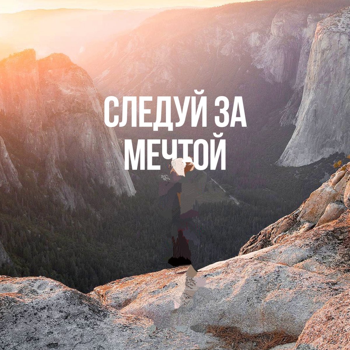 Следуй своей мечте надпись