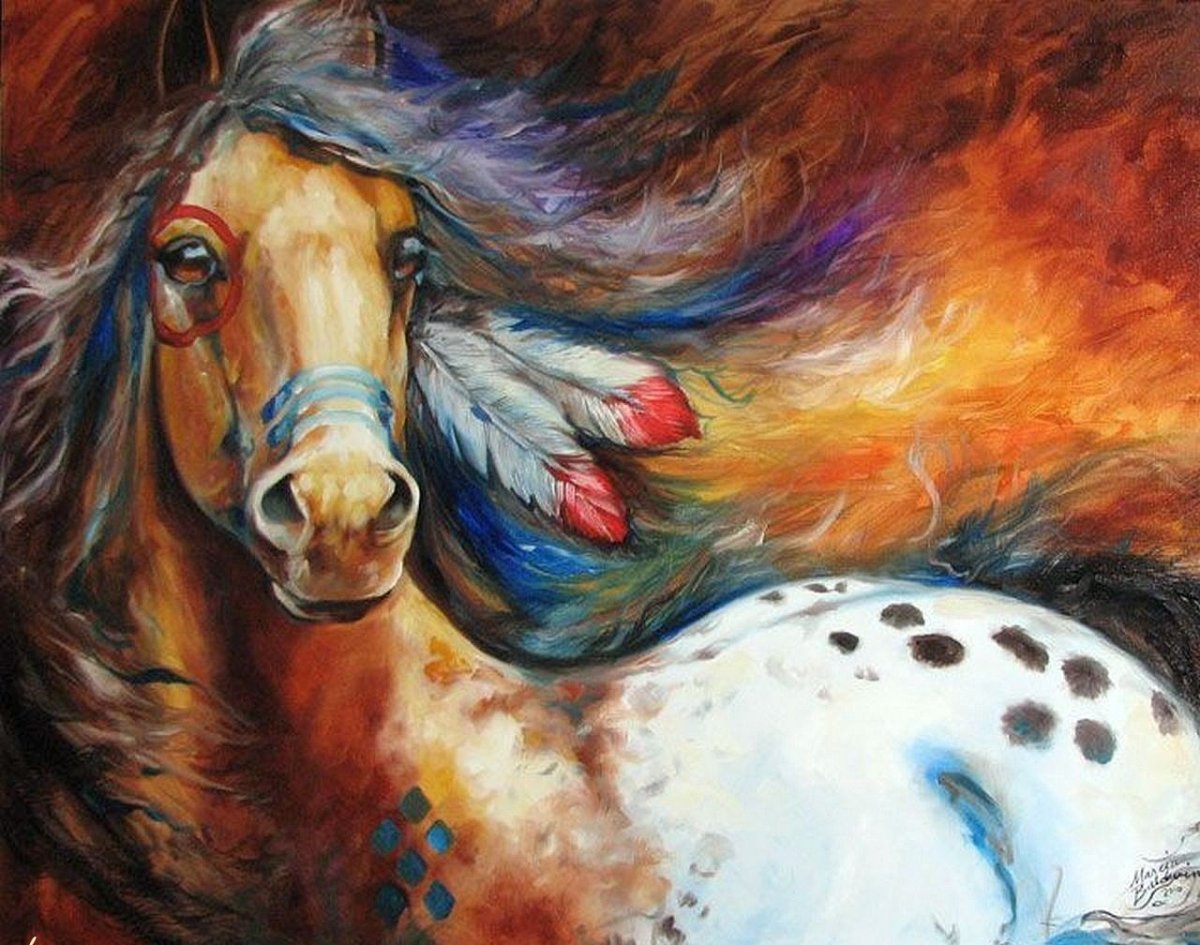 Огненный конь арт