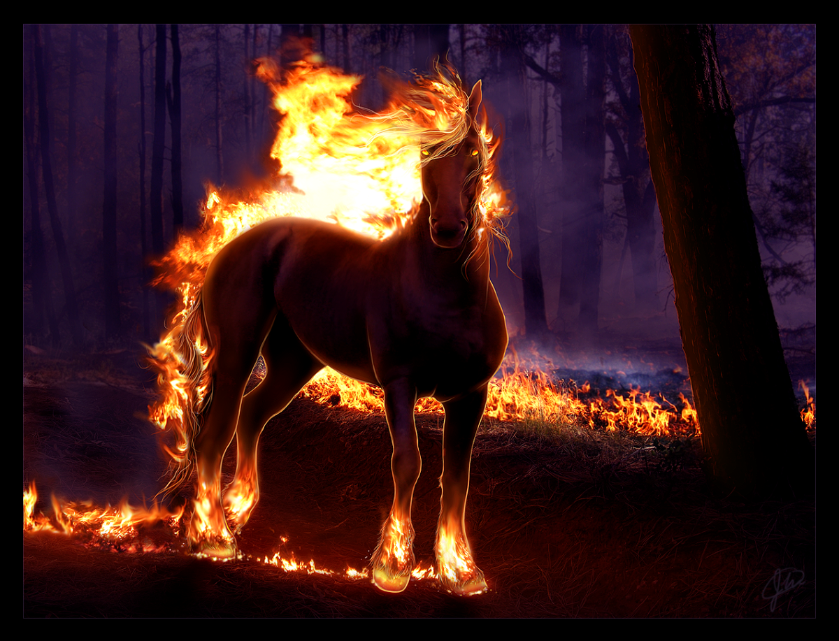 Огнегривый конь