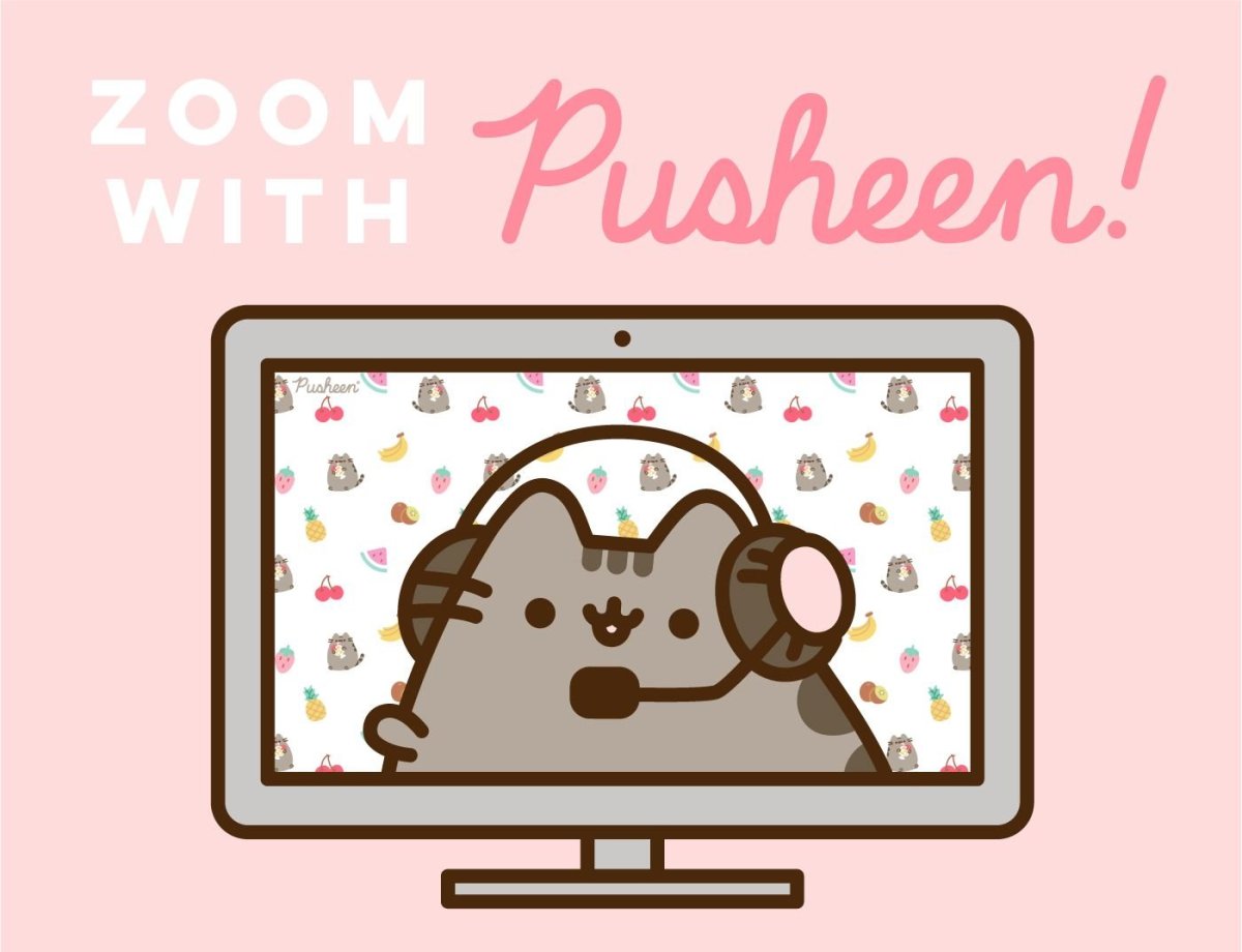 Кот Пушин с ноутбуком