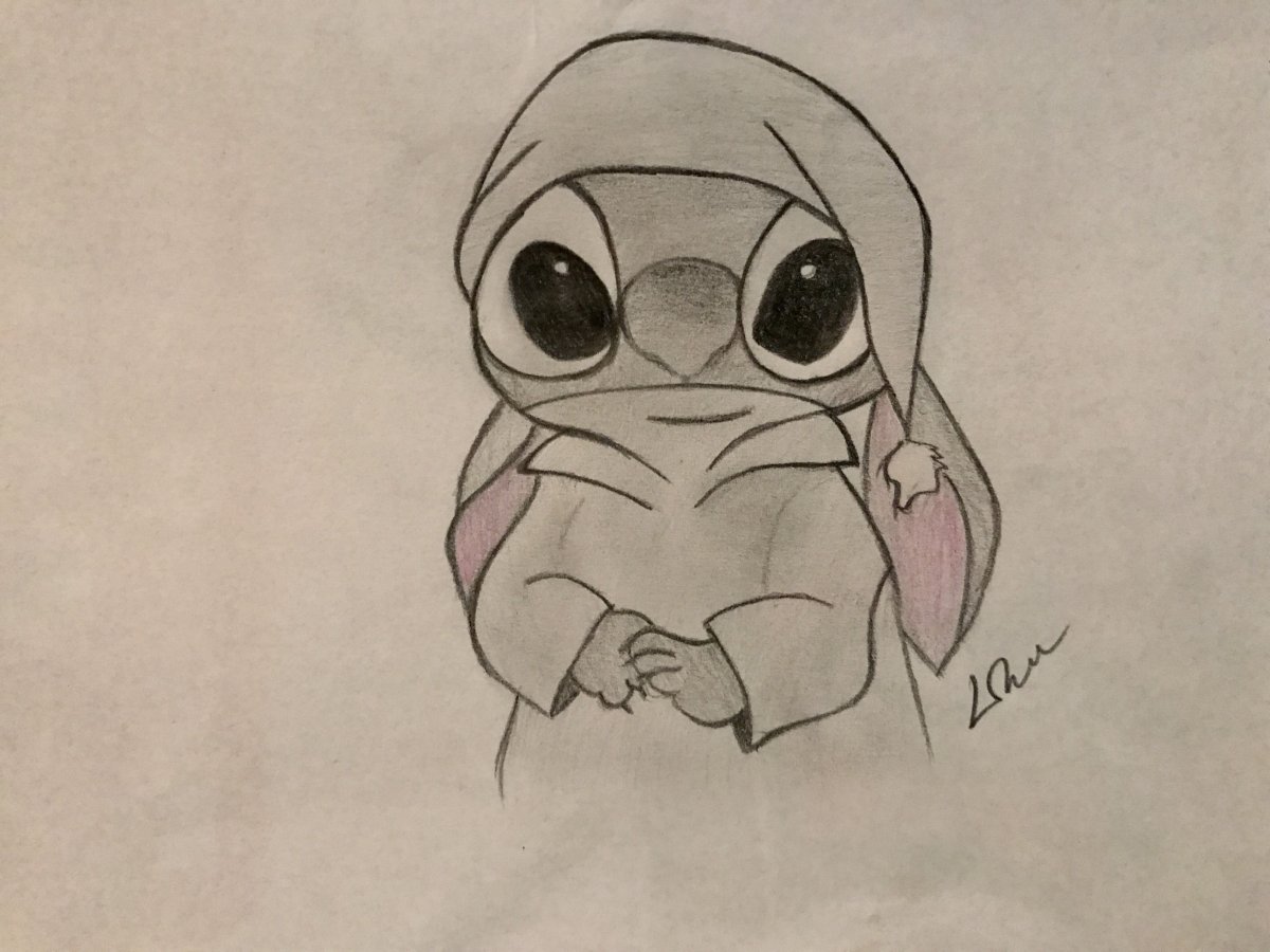 Стич срисовка Стич