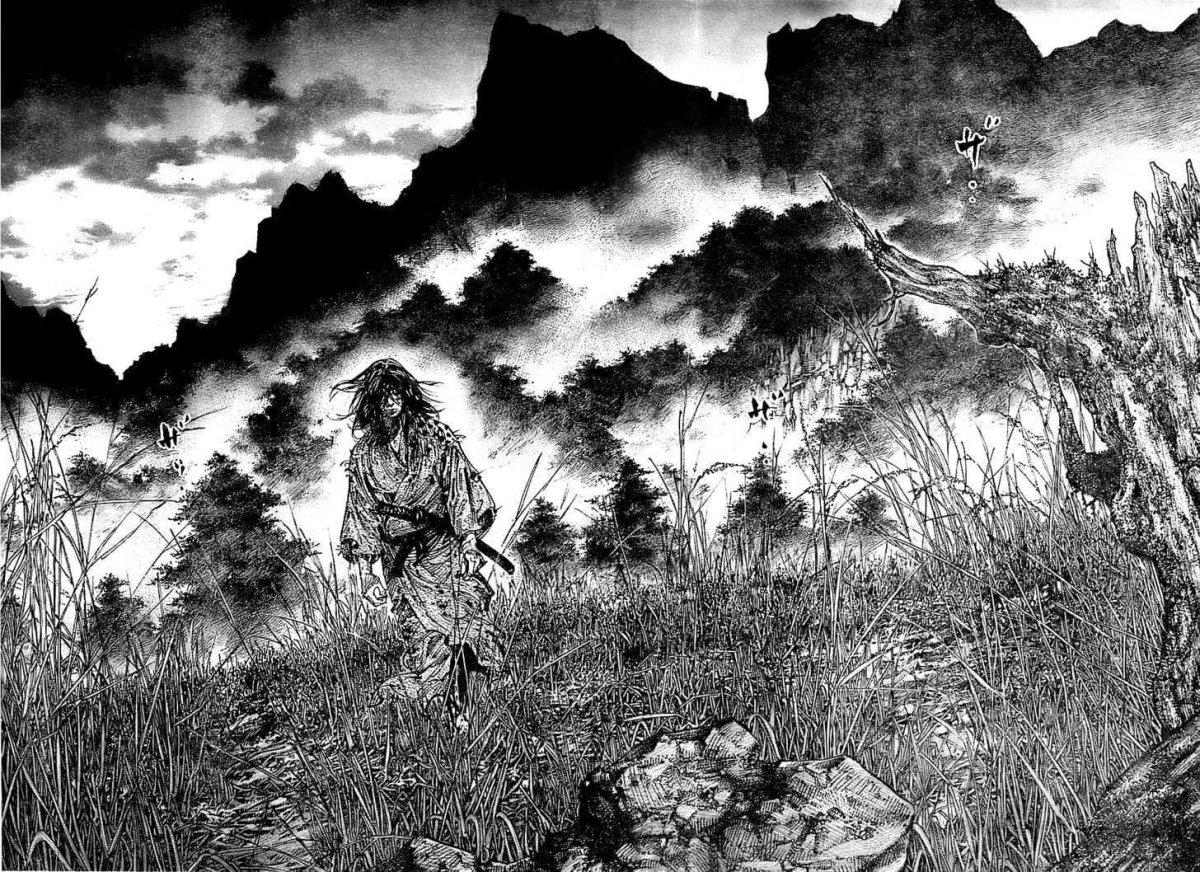 Миямото Мусаси черно белое