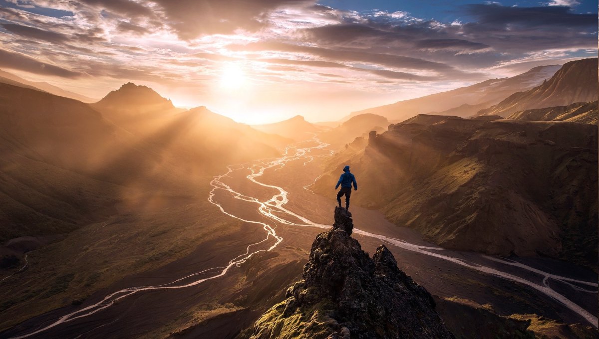 Девушка бежит по дороге