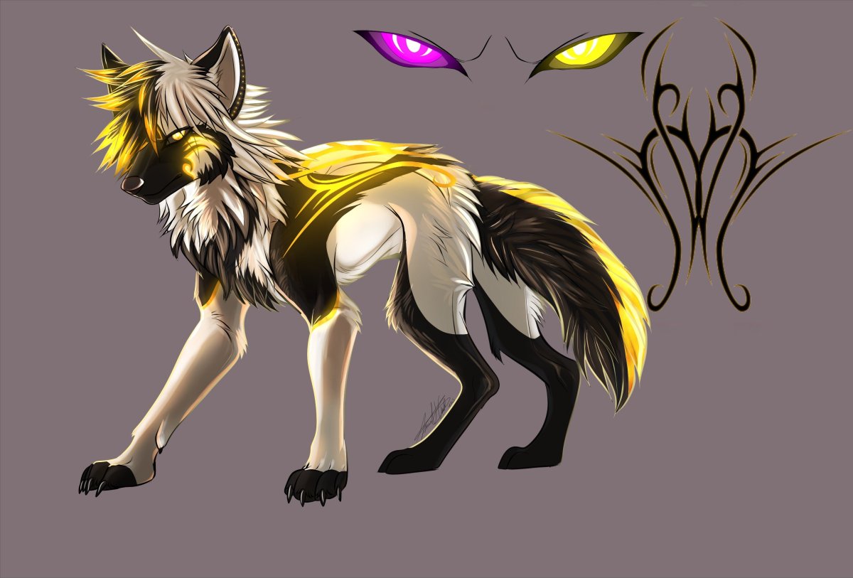 Мифические волки аниме