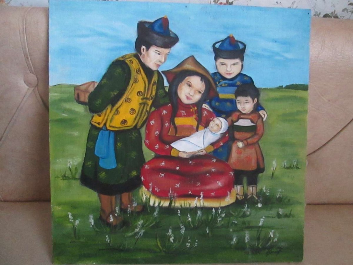 Картины бурятских художников о семье