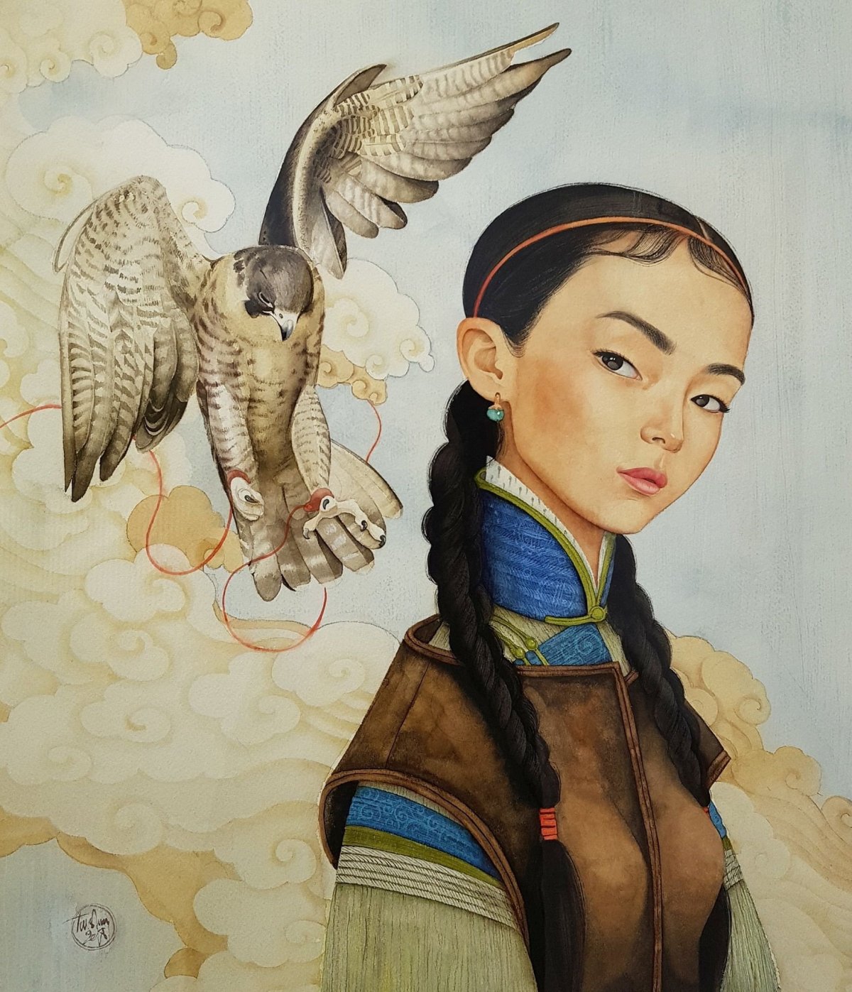 Монгол зураг монгольская Национальная живопись