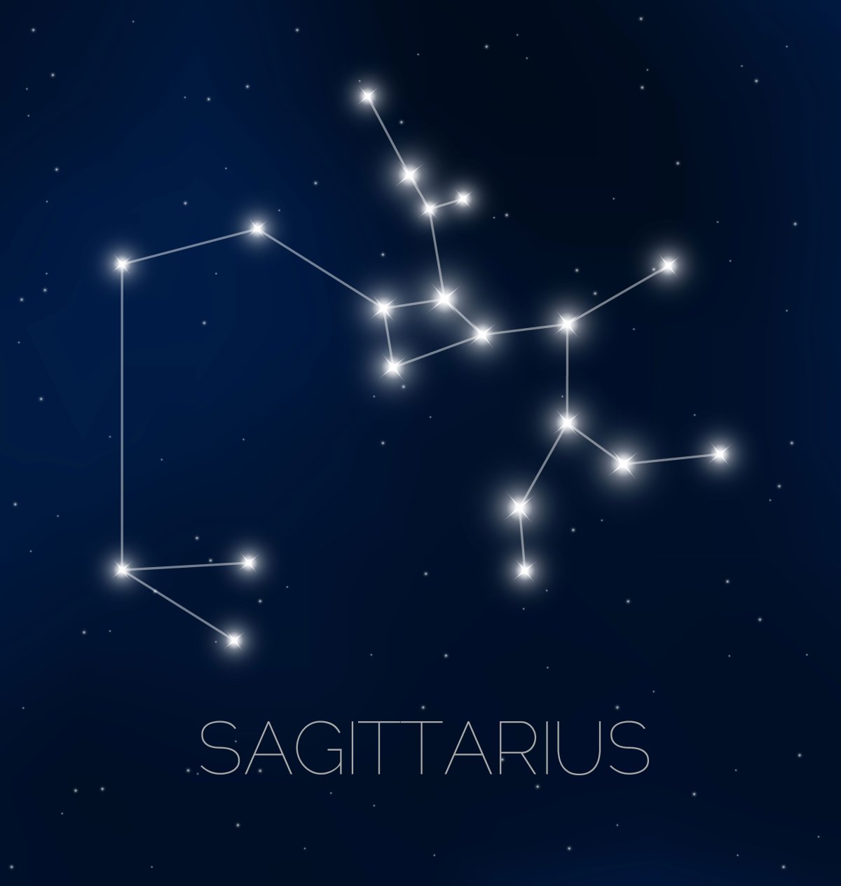 Sagittarius Созвездие на небе