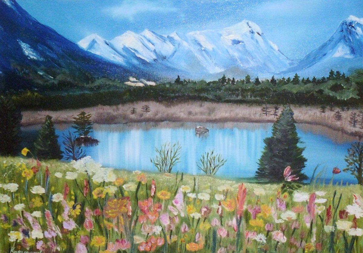 Альпийские Луга живопись