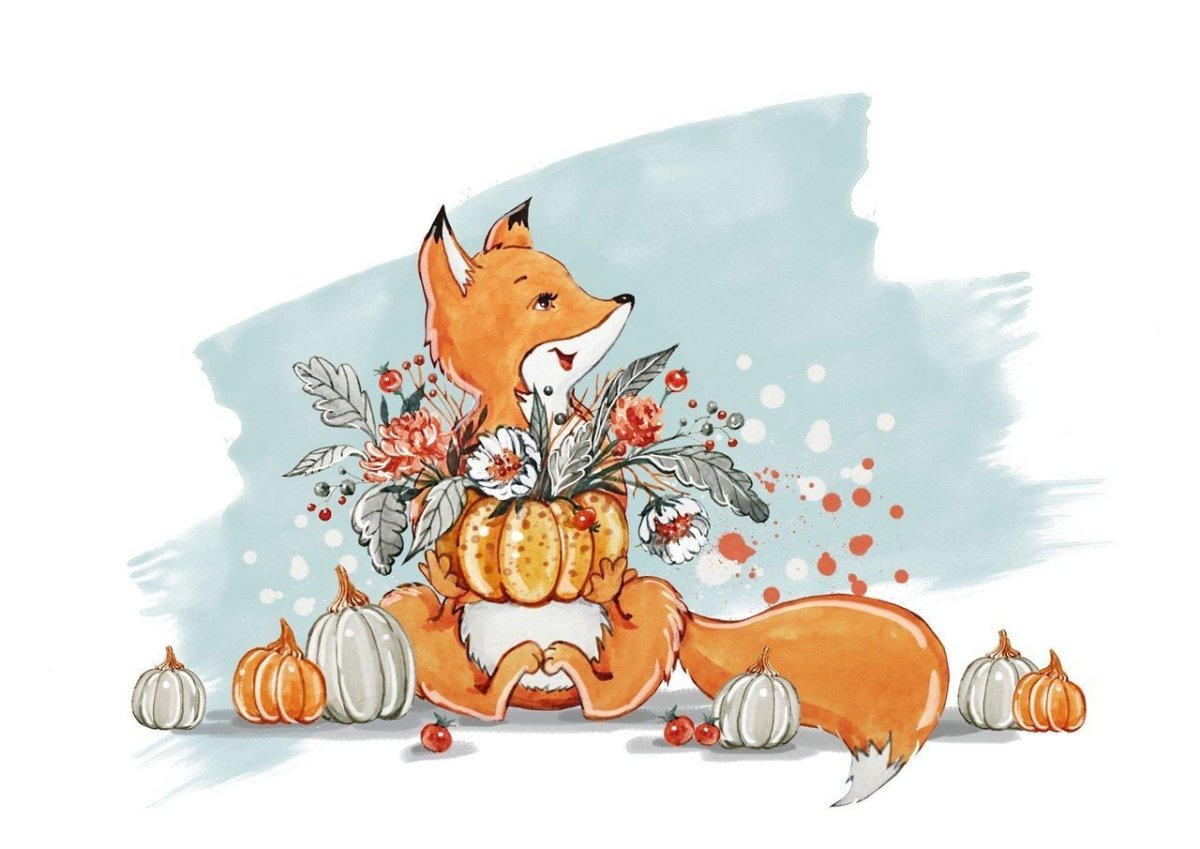 Лисенок с шариком