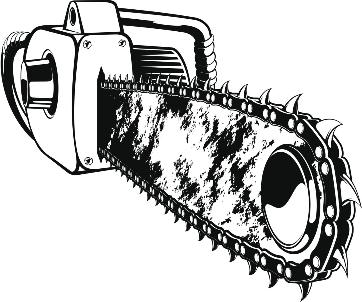 Бензопила нарисованная