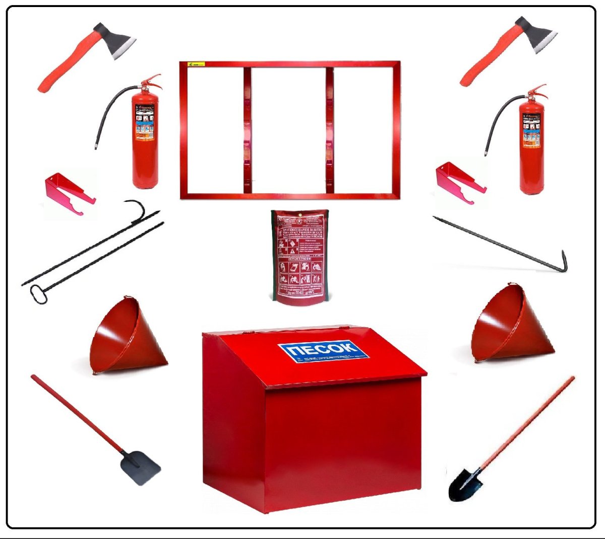 Инструменты пожарного для детей