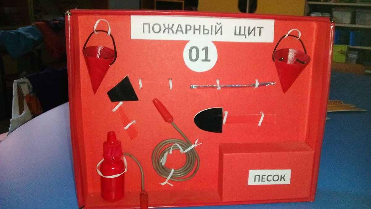 Макет пожарного щита