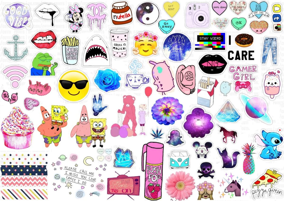 Маленькие рисунки для наклеек