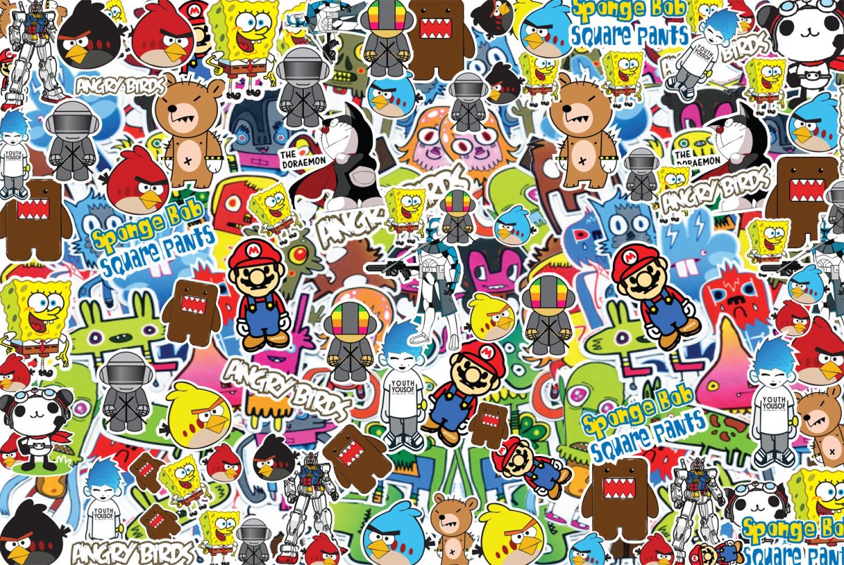 Макет наклейки