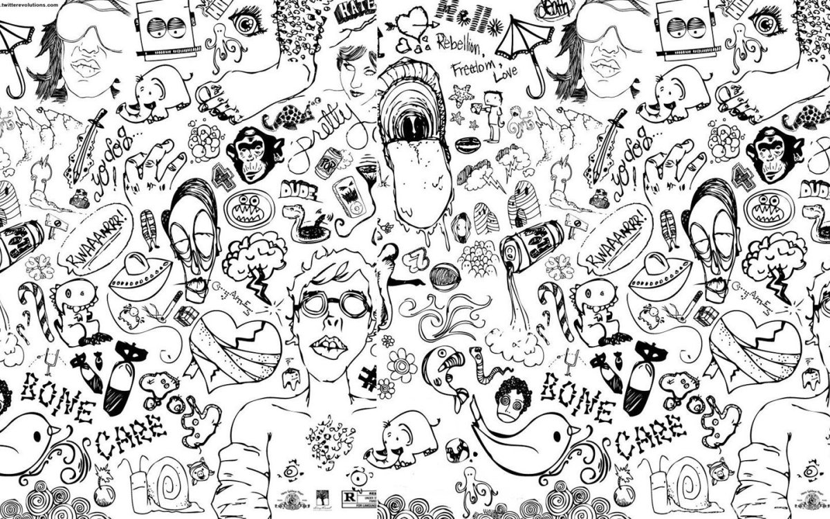 Много картинок на одном листе