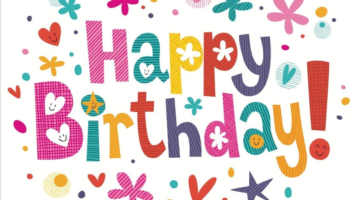 Надпись с днём рождения на английском