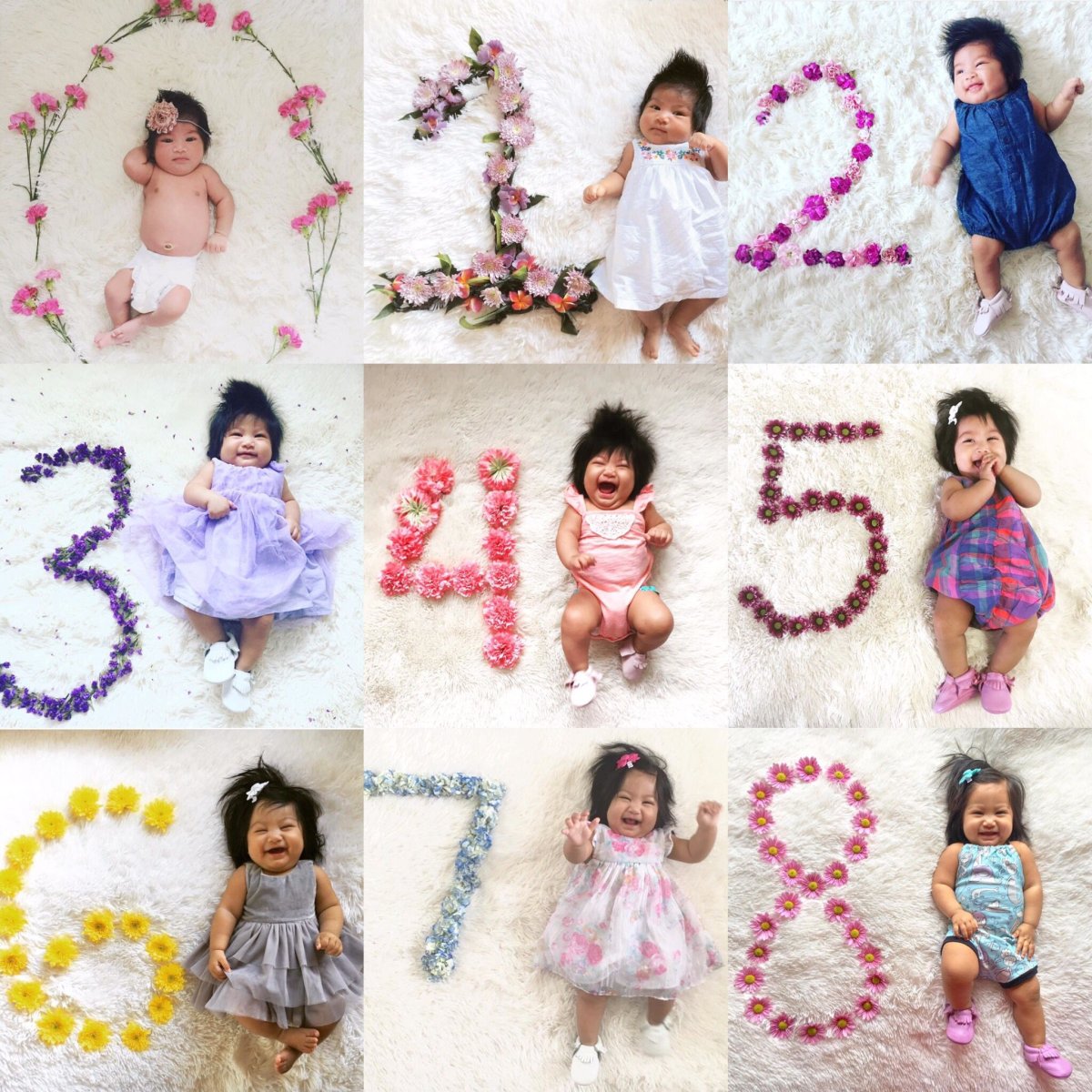 Фотосессия по месяцам малыша