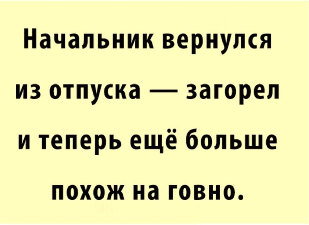 Шеф в отпуске
