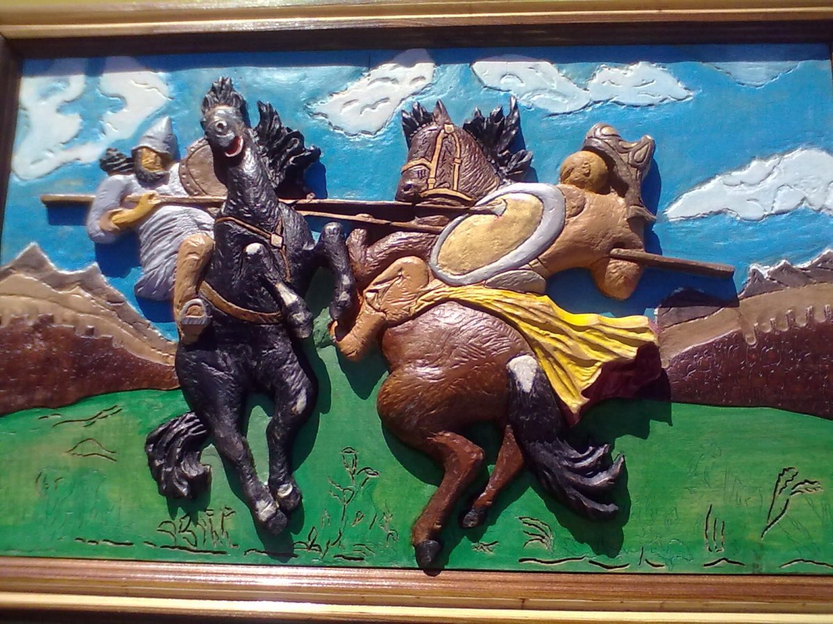 Пересвет и Челубей миниатюра