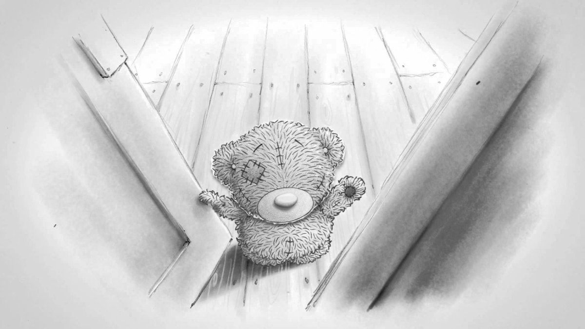 Медвежонок с красными глазами