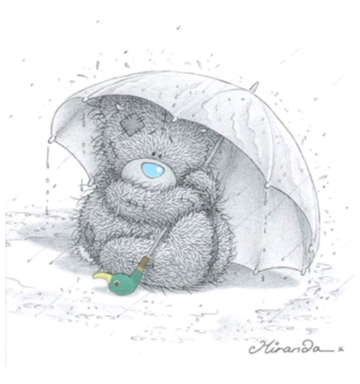 Медвежонок грустит