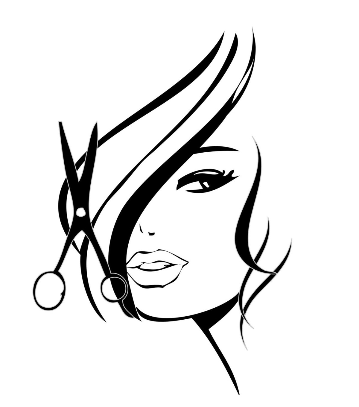 Очертания женского лица