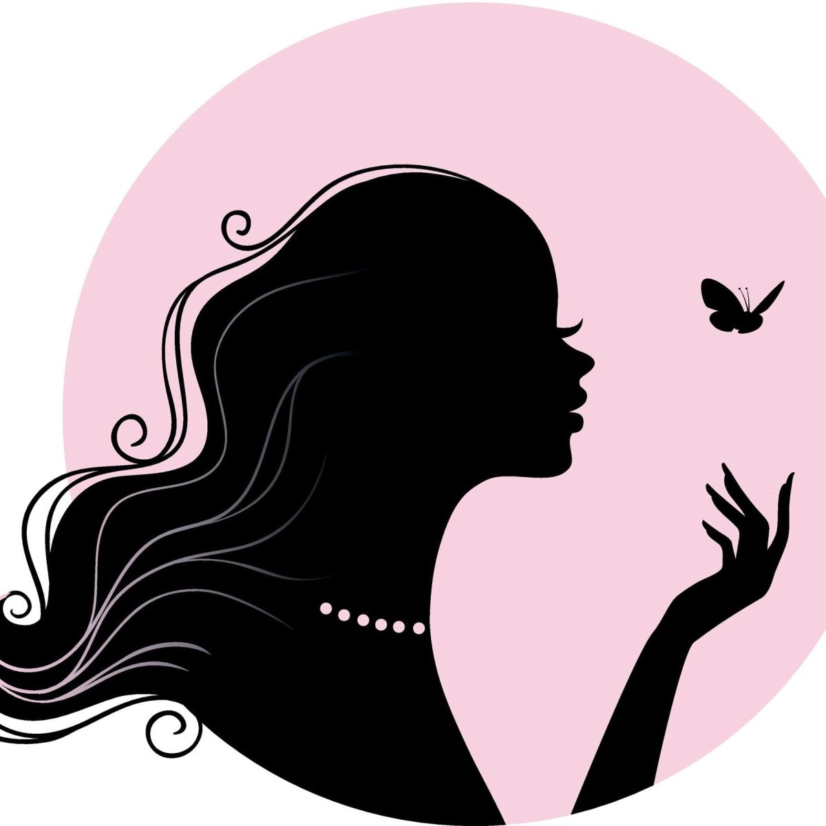 Профиль девушки силуэт