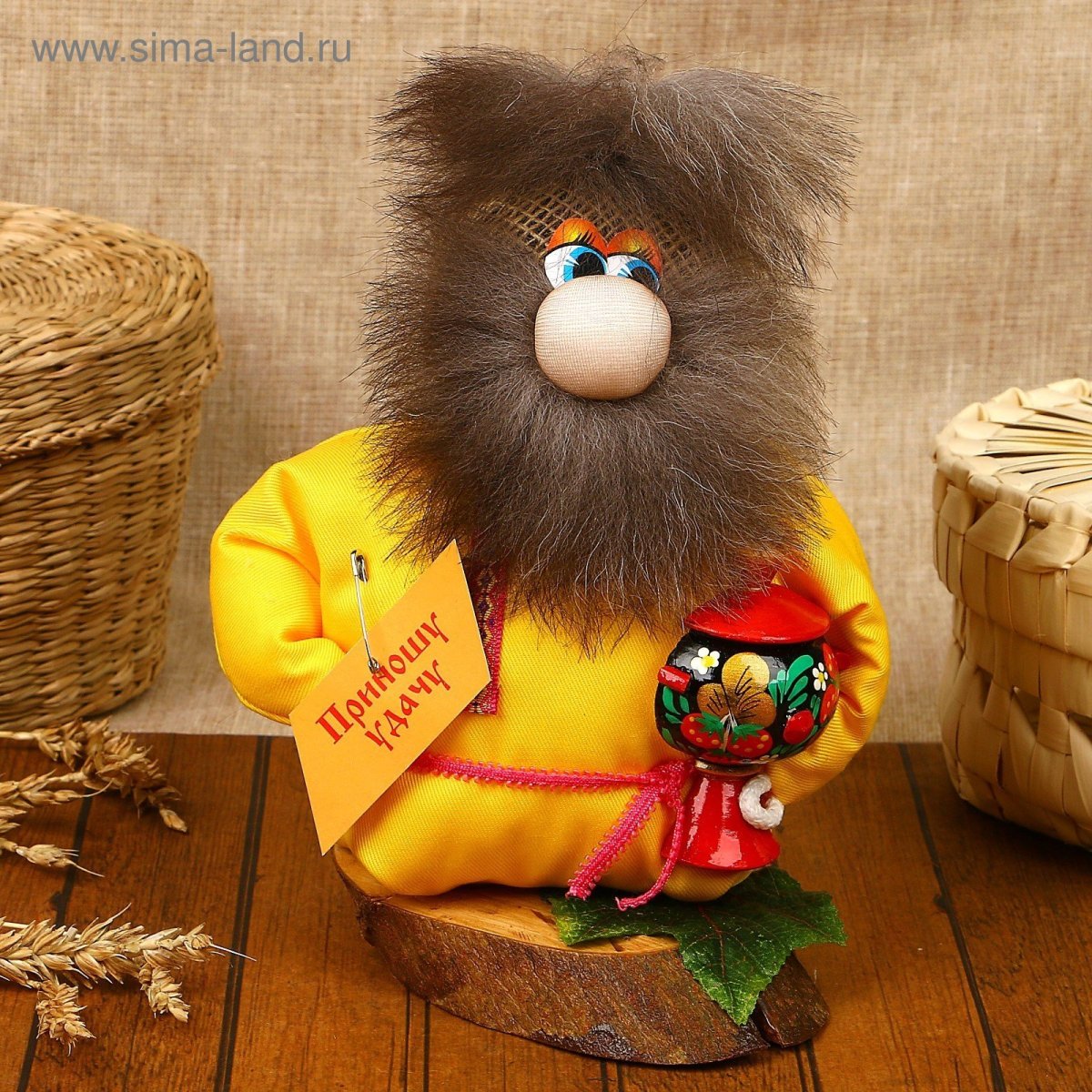 Оберег "Домовенок с самоваром"