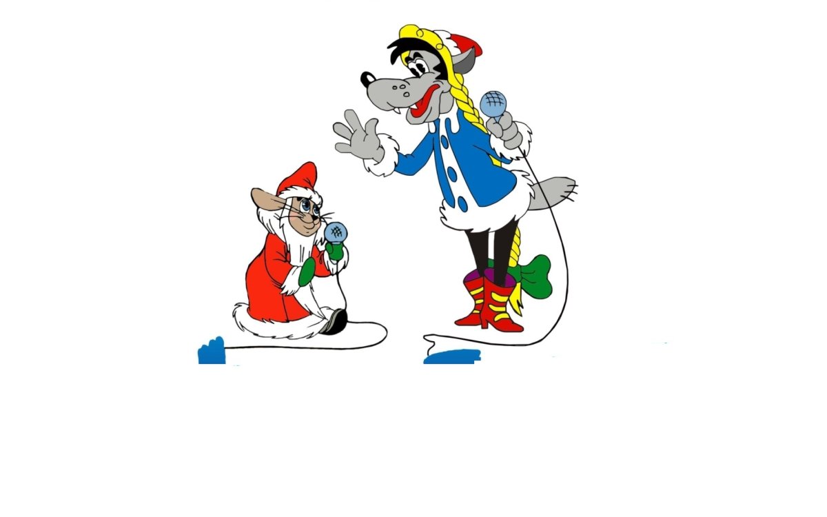 Мульт персонаж лыжах анимированый