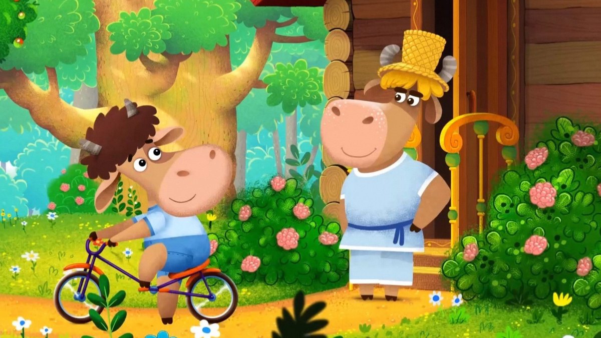 Мультики му му му бурёнка Даша