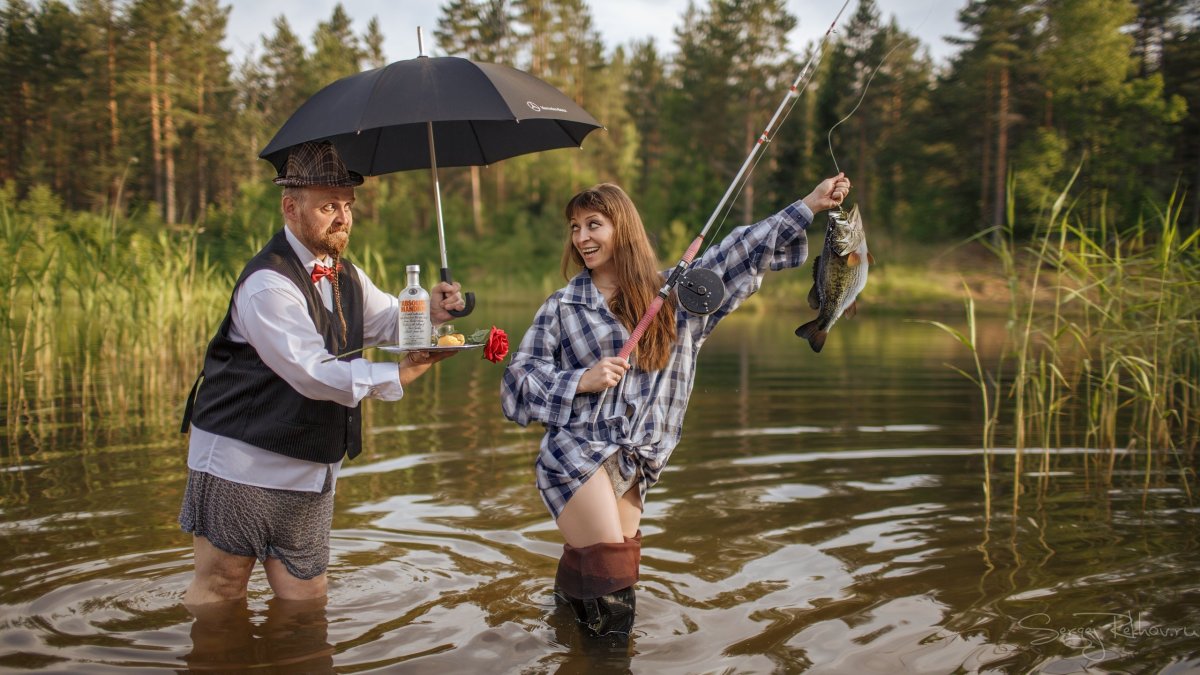 Рыбалка карикатуры