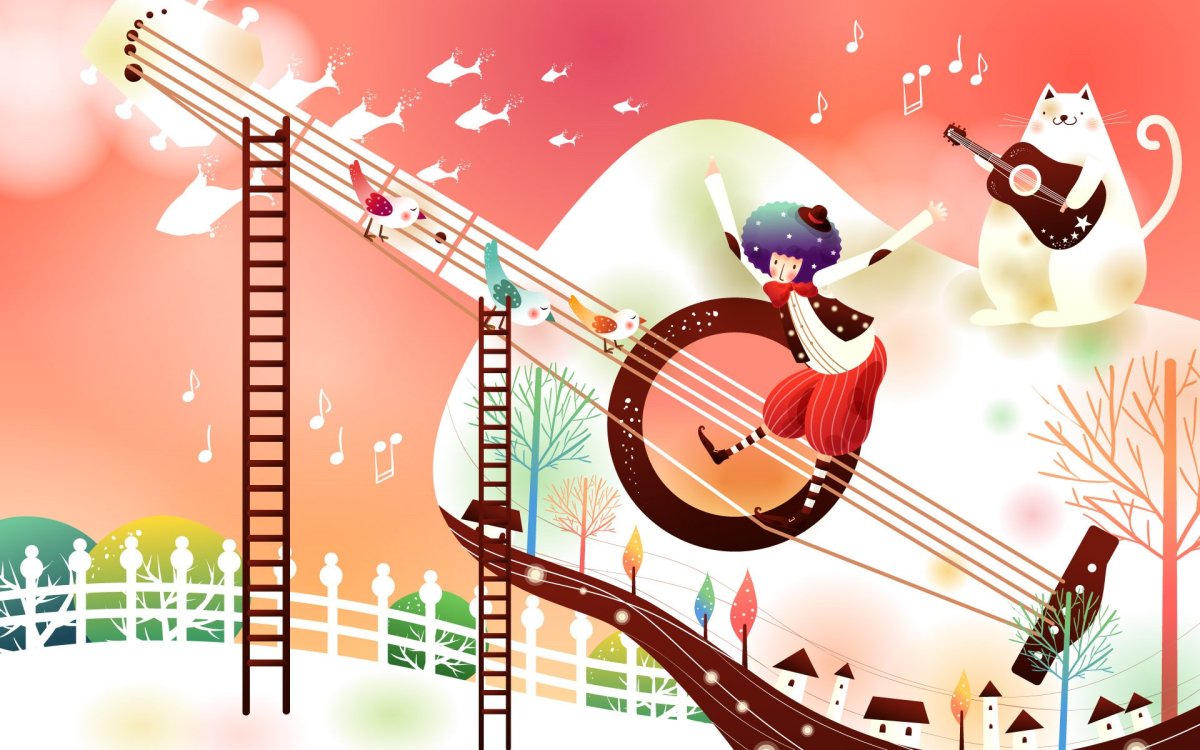 Бобер с гитарой