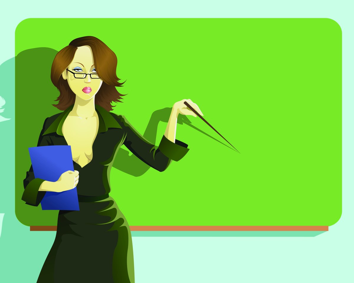 Строгий учитель мультяшный