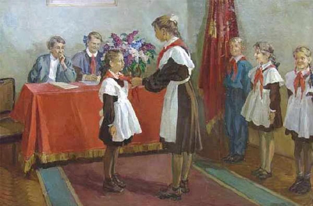 Советские школьники в живописи